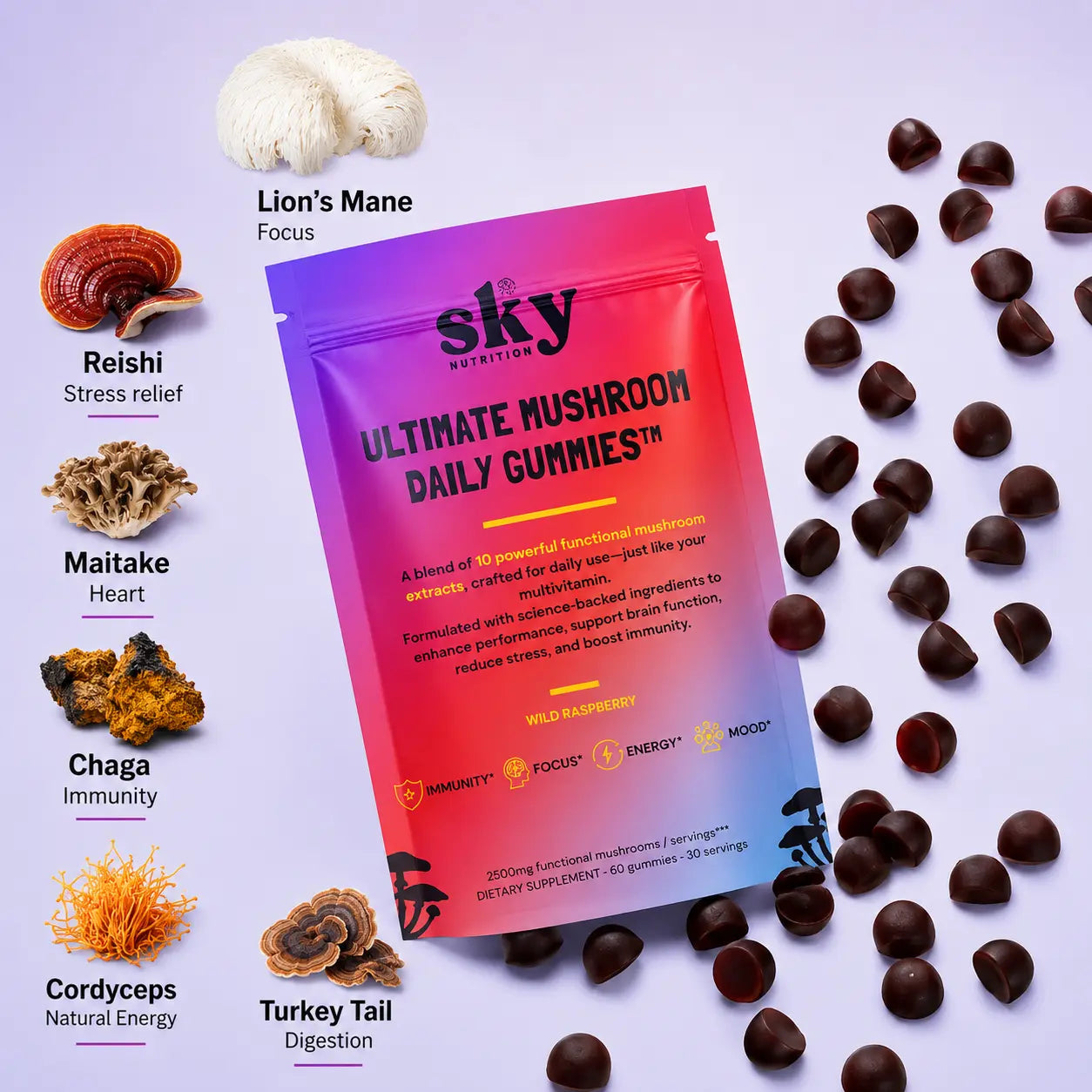 Ultimate Mushroom Daily Gummies™